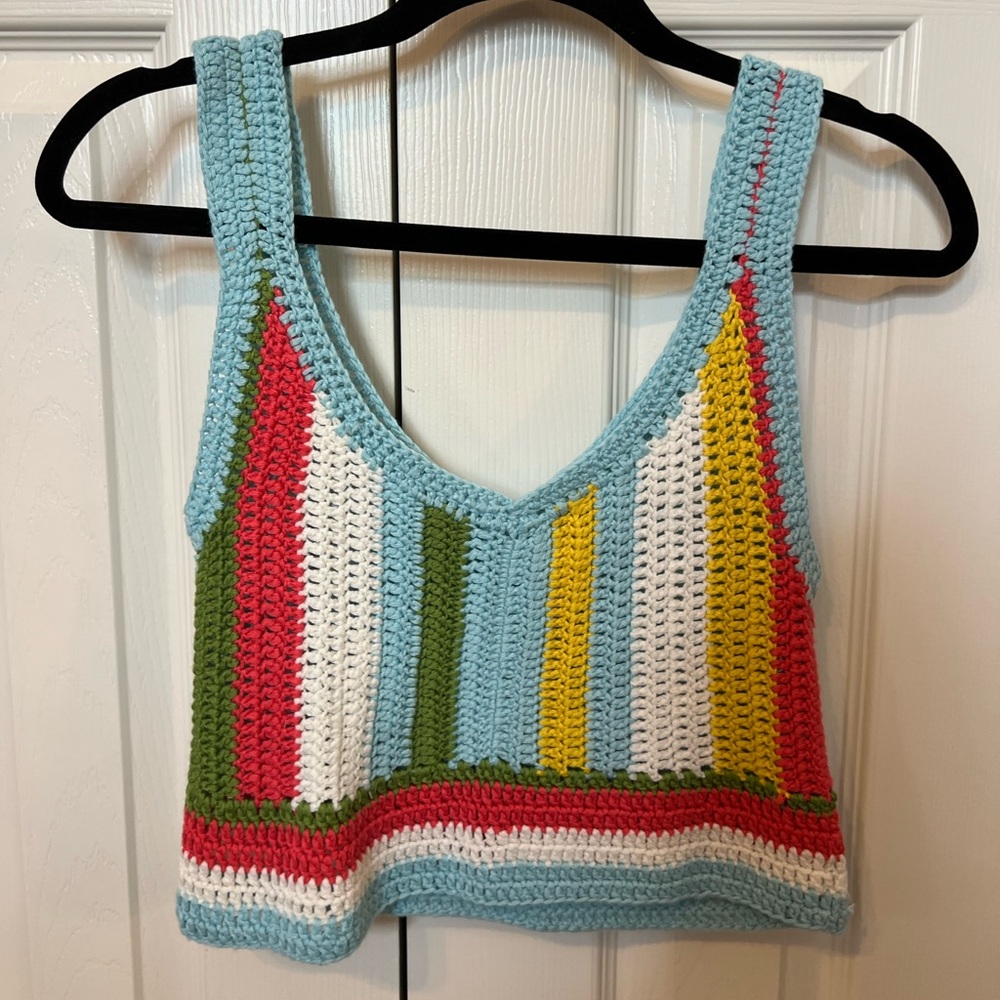 Summer crochet tank top